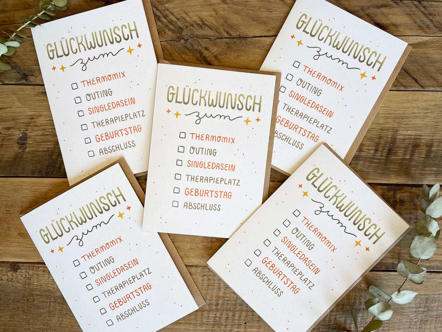 Double card "Tick-Box Congratulations"