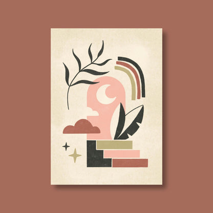 Print »Dreamy Boho Plants – Stairs«