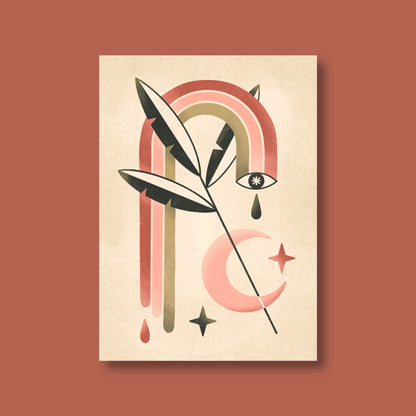 Print »Dreamy Boho Plants – Rainbow«