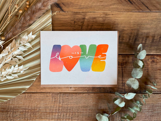 Doppelkarte »Love is Love«