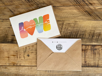 Double card "Love is Love"