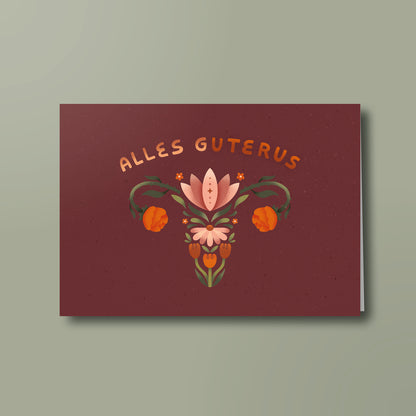 Doppelkarte »Alles Guterus«