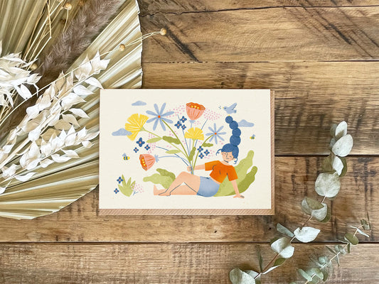 Doppelkarte »Flower Girl«