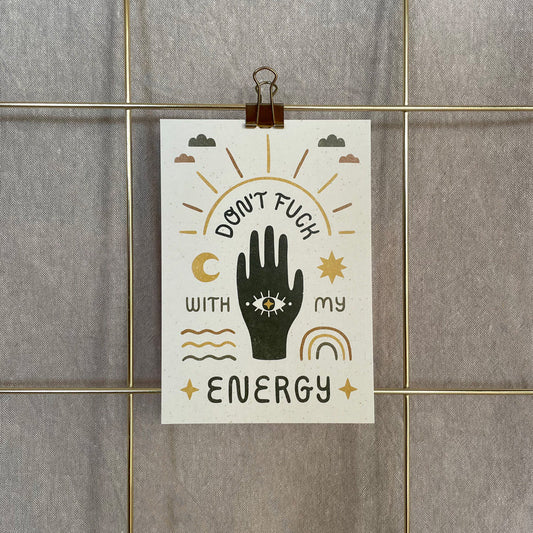 Postkarte »Don’t Fuck with my Energy«