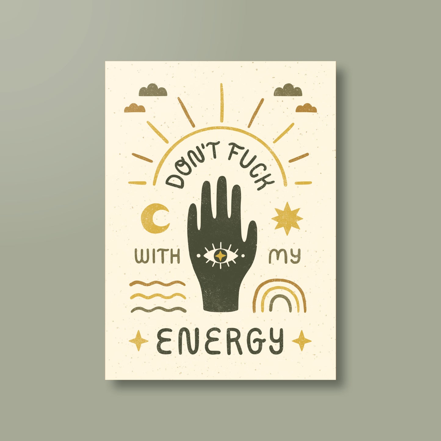 Postkarte »Don’t Fuck with my Energy«