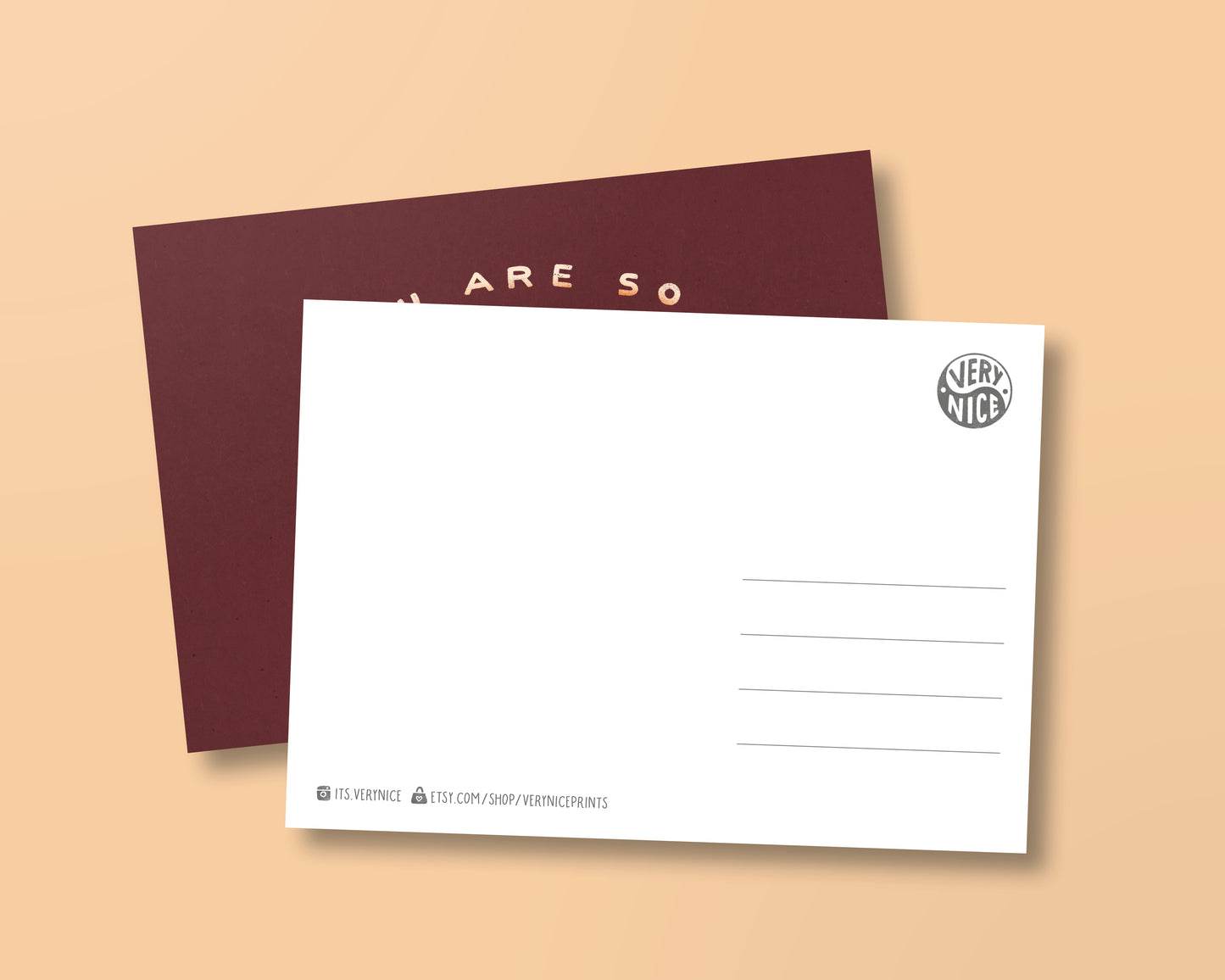 Postkarte »You are so WAU«