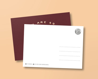 Postkarte »You are so WAU«