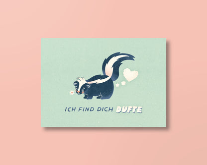 Postkarte »Ich find dich DUFTE«