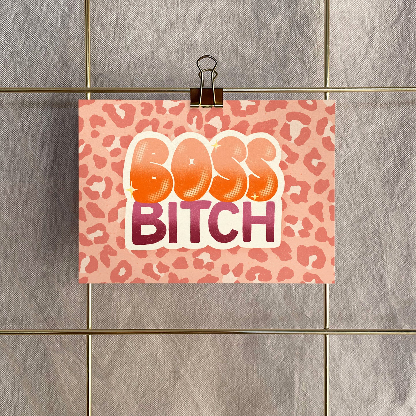 Postkarte »Boss Bitch«