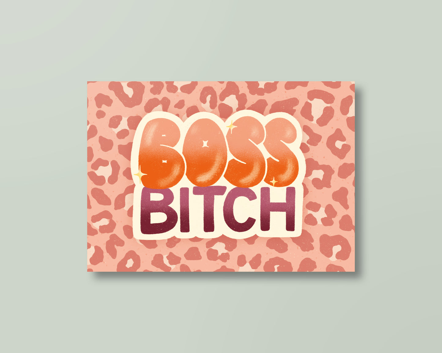 Postkarte »Boss Bitch«