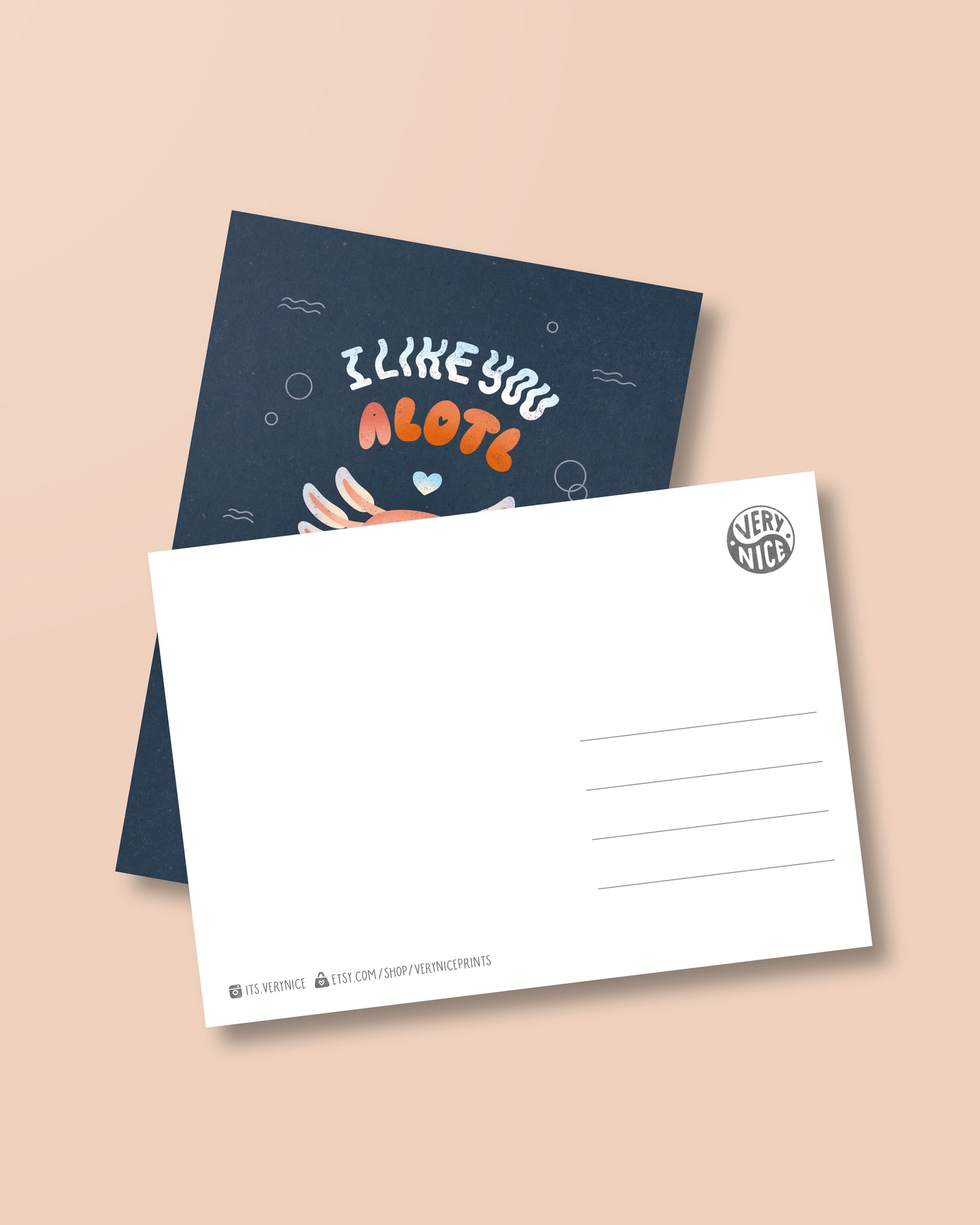 Postkarte »I Like You A LOTL«