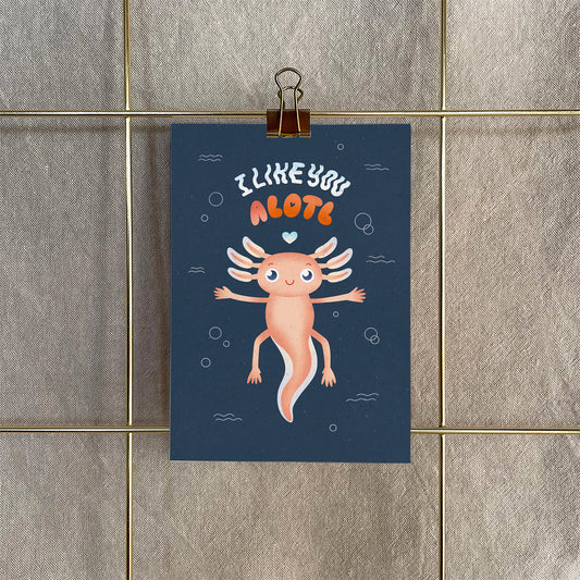 Postkarte »I Like You A LOTL«