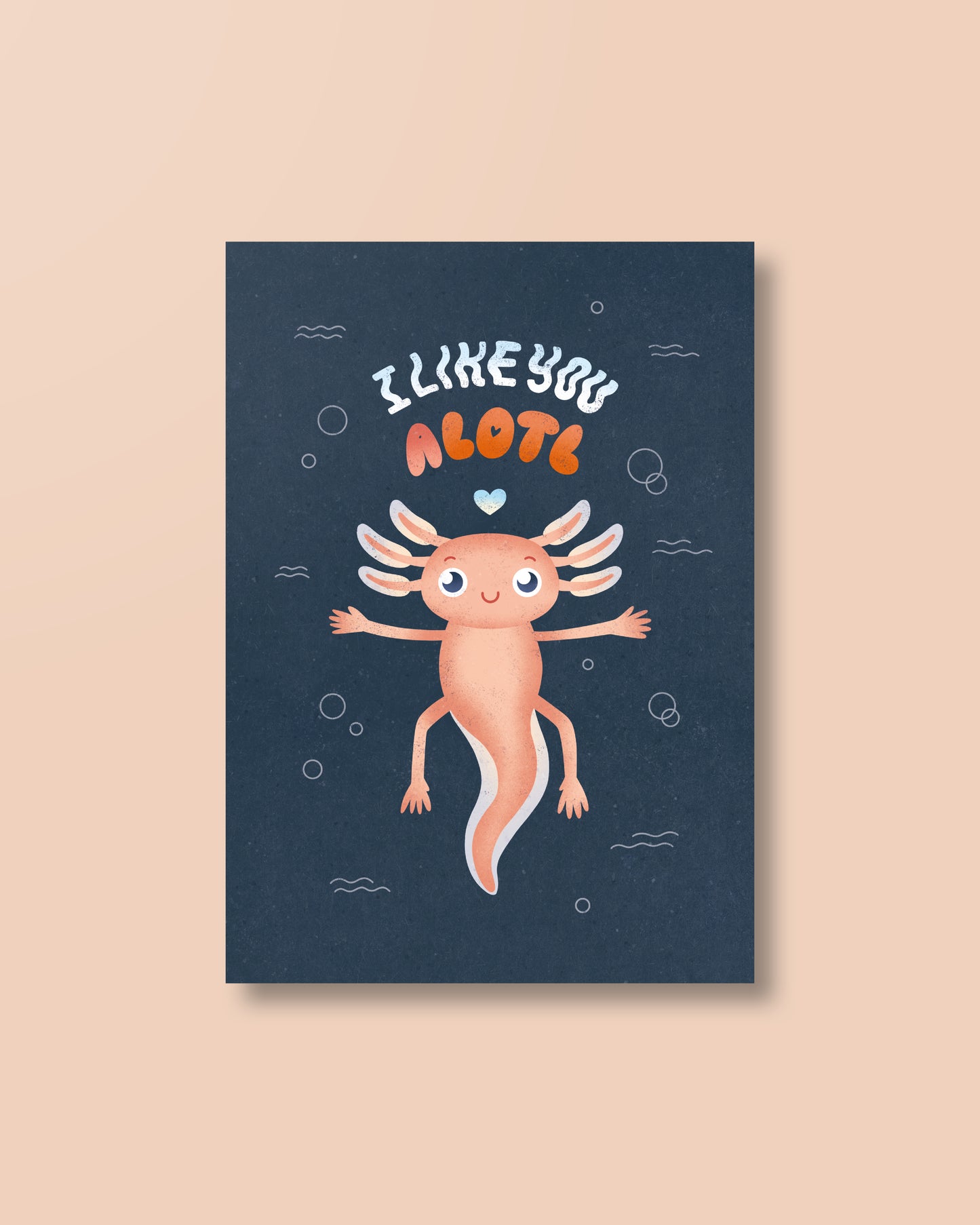 Postkarte »I Like You A LOTL«