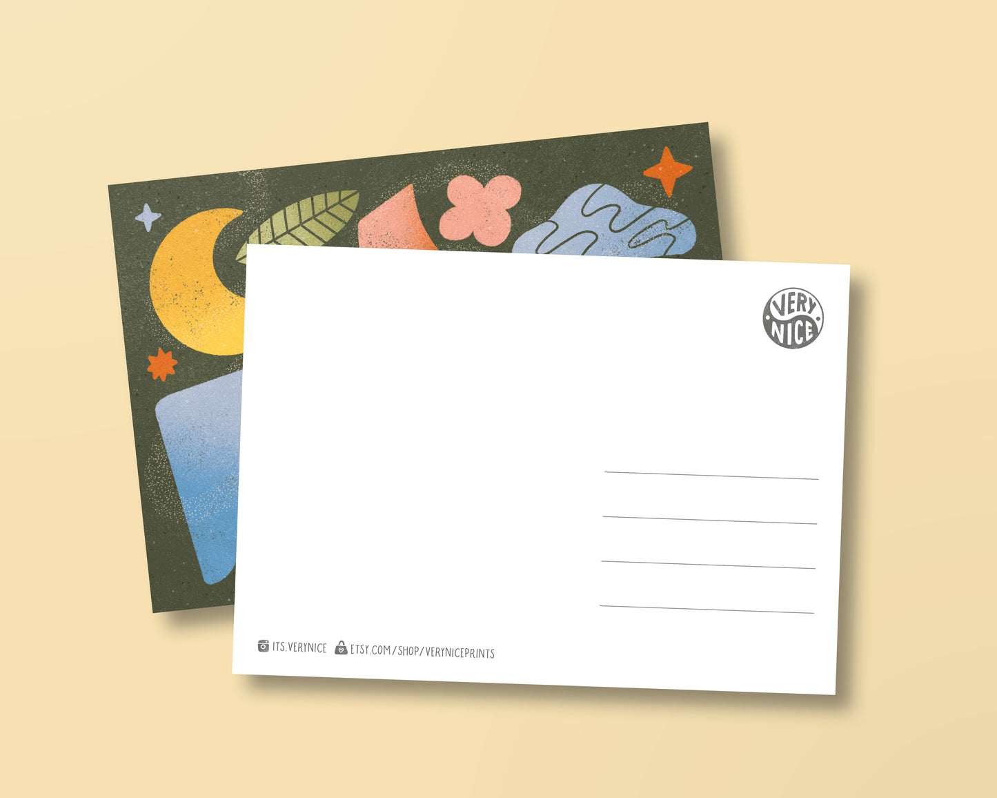 Postkarte »Abstract Shapes«