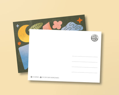 Postkarte »Abstract Shapes«