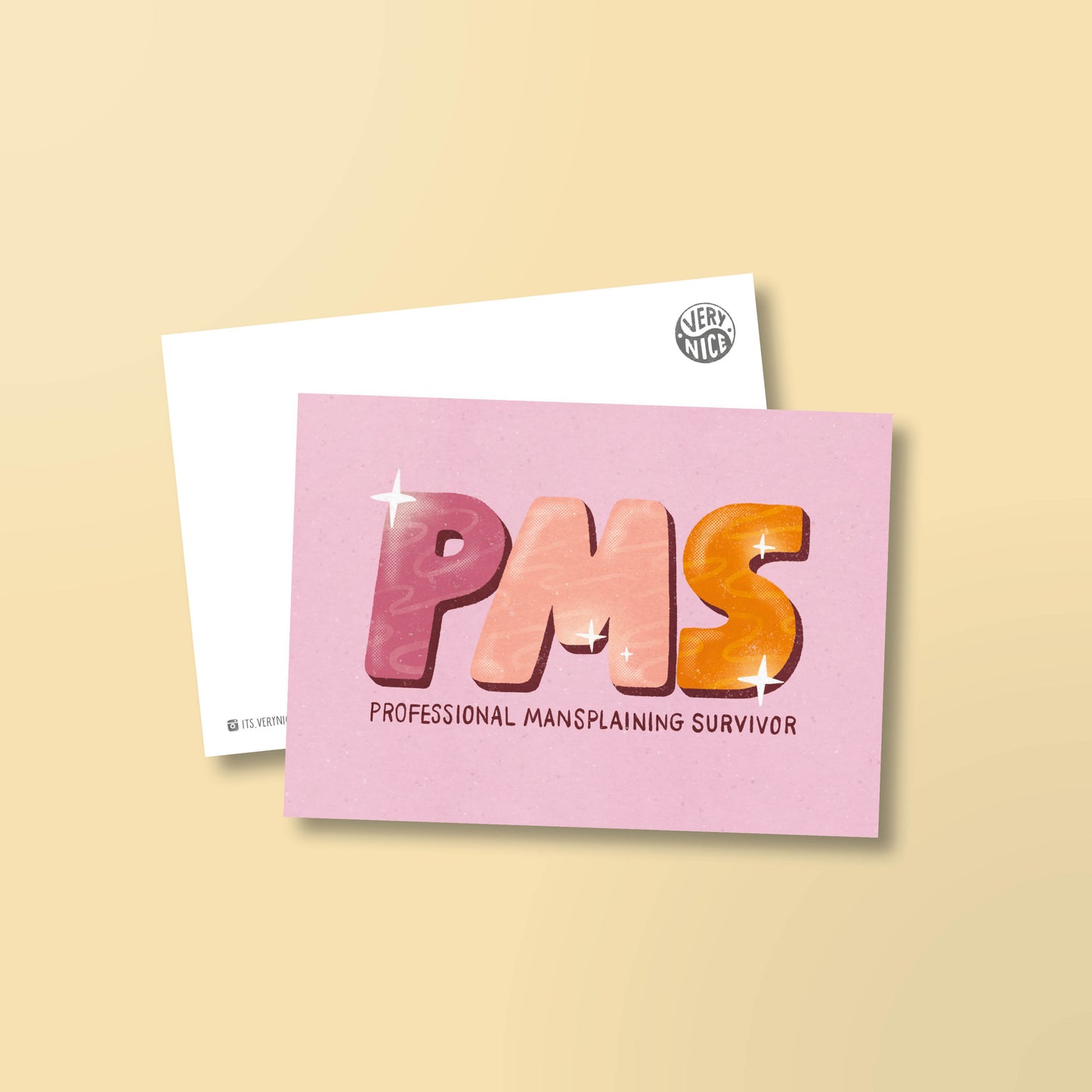 Postkarte »PMS – Professional Mansplaining Survivor«