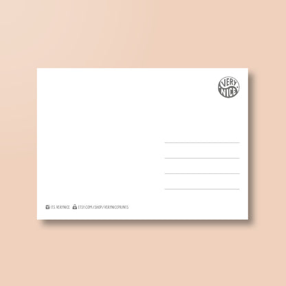Postkarte »Happy to be me«