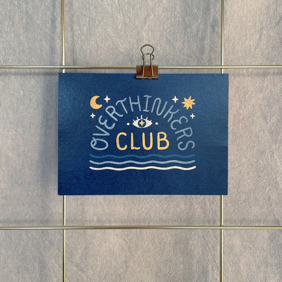 Postkarte »Overthinkers Club«