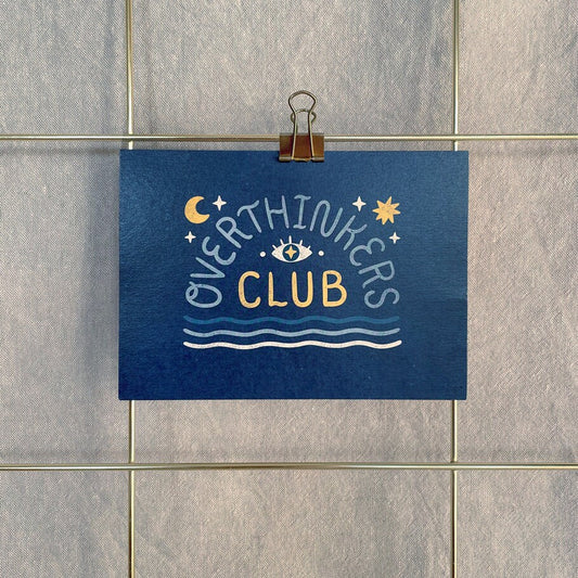 Postkarte »Overthinkers Club«