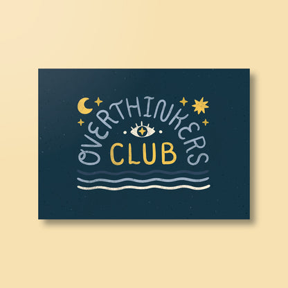 Postkarte »Overthinkers Club«
