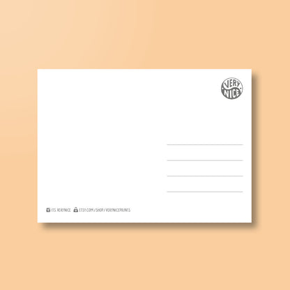 Postkarte »Less Egos More Amigos«