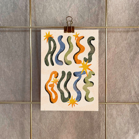 Postkarte »Alles Gute«