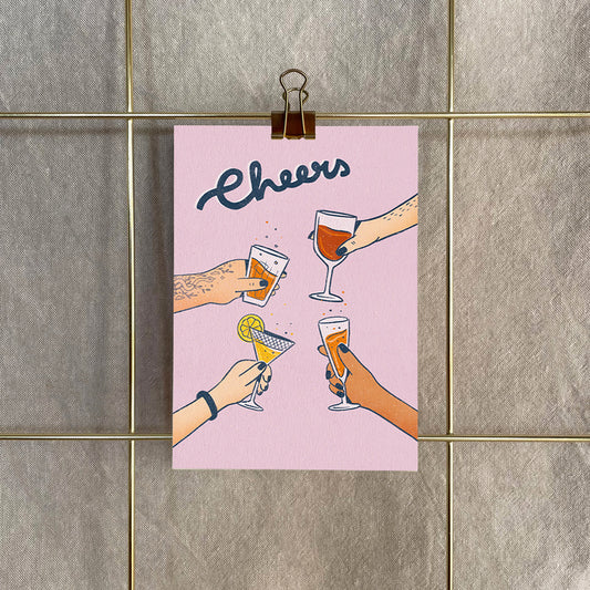 Postkarte »Cheers«