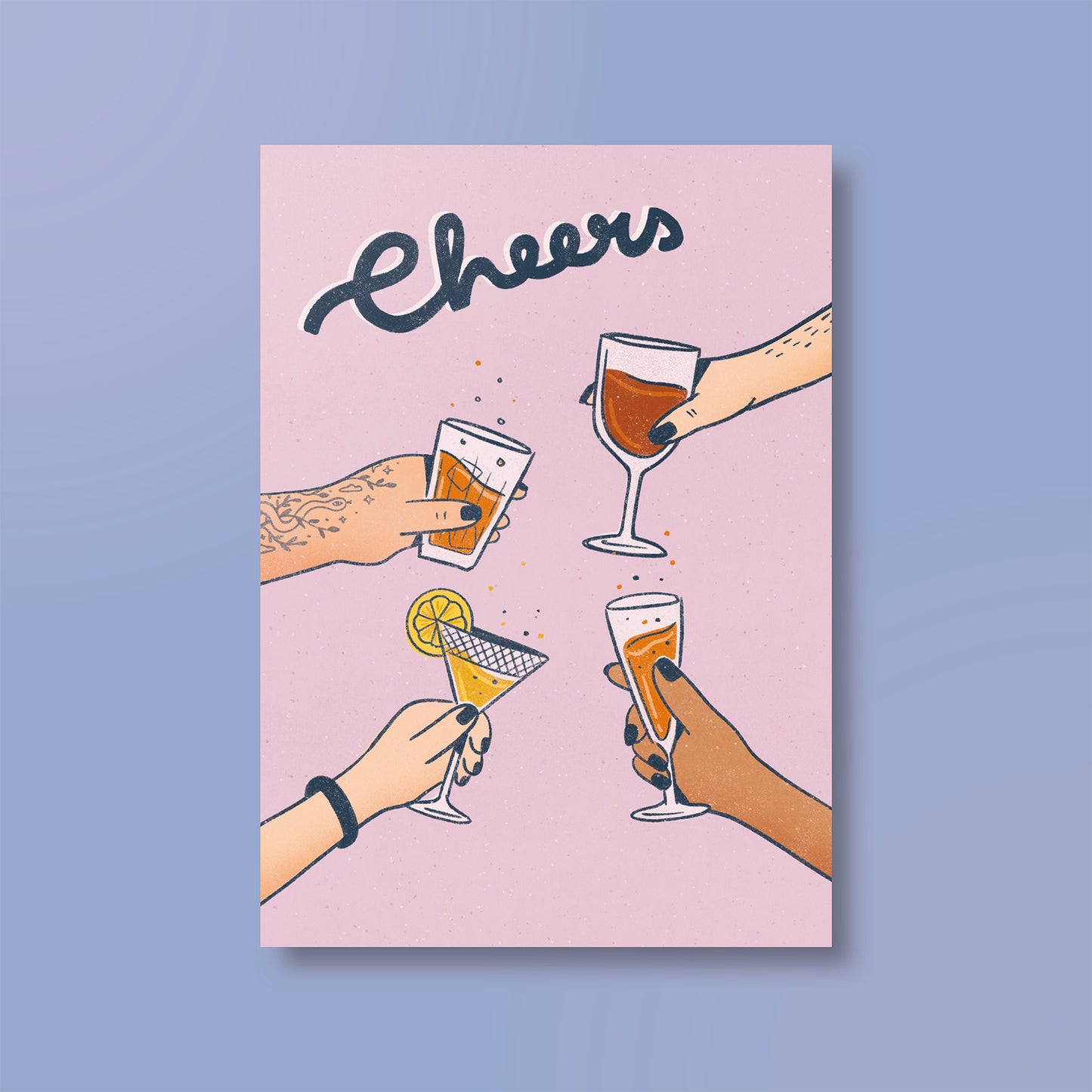 Postkarte »Cheers«