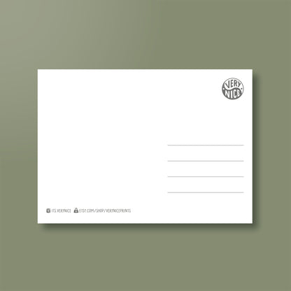 Postkarte »Be PUSSYtive«