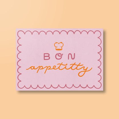Postcard "Bon AppeTITTY"