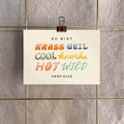 Postkarte »Du bist verynice«