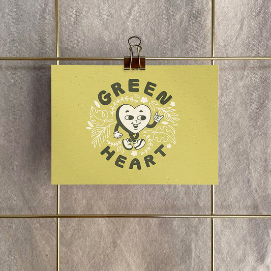 Postkarte »Green Heart«