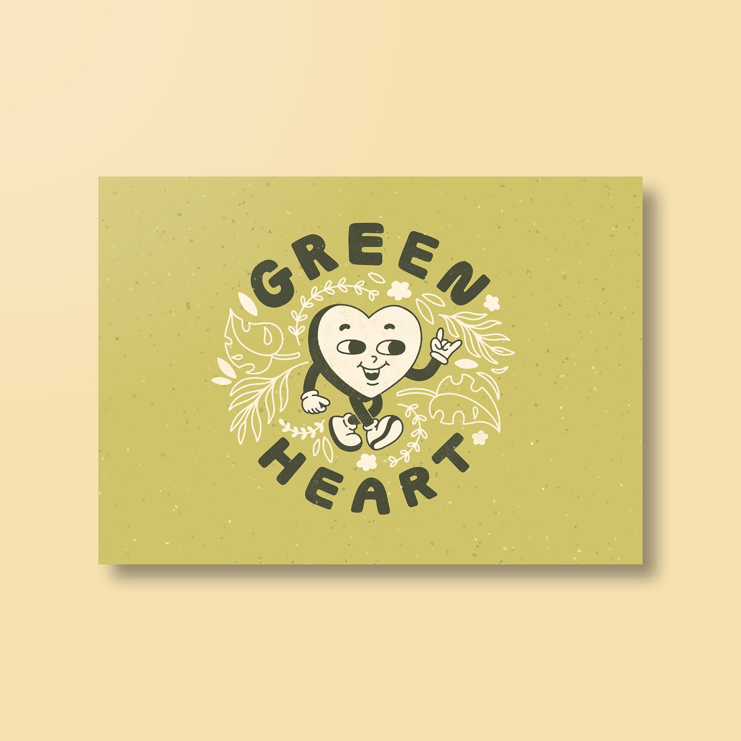 Postkarte »Green Heart«