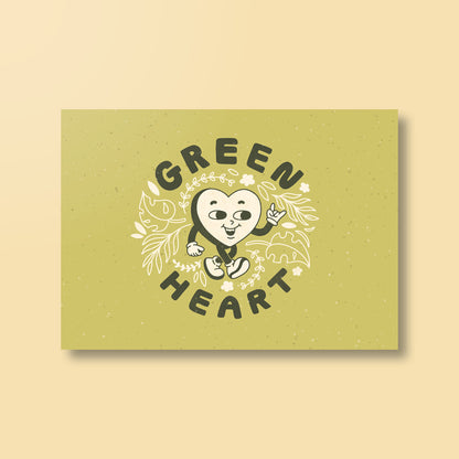 Postkarte »Green Heart«