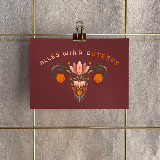 Postkarte »Alles wird gUTERUS«