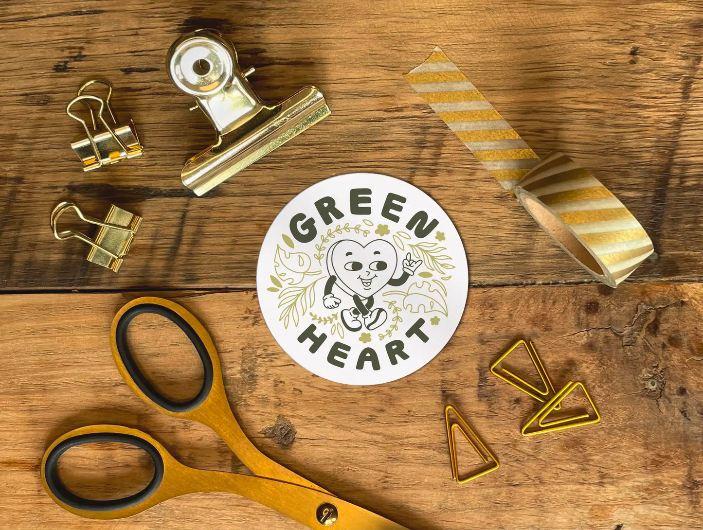 Sticker »Green Heart«
