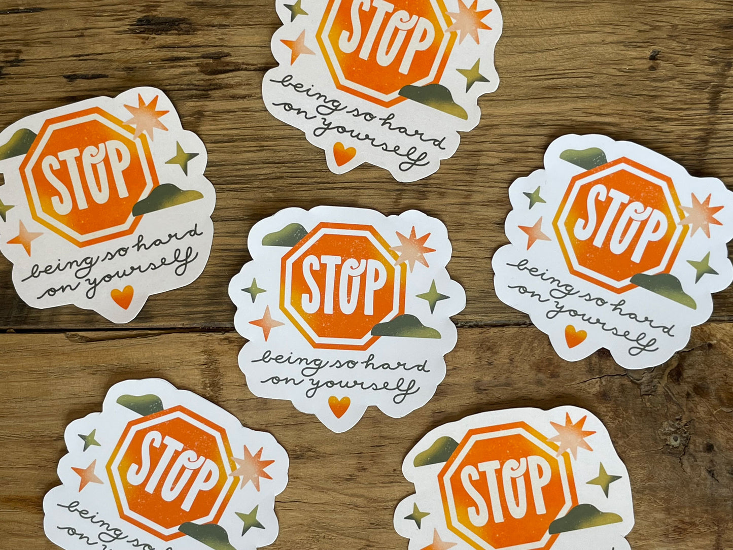 Sticker »Stop being so hard on yourself«