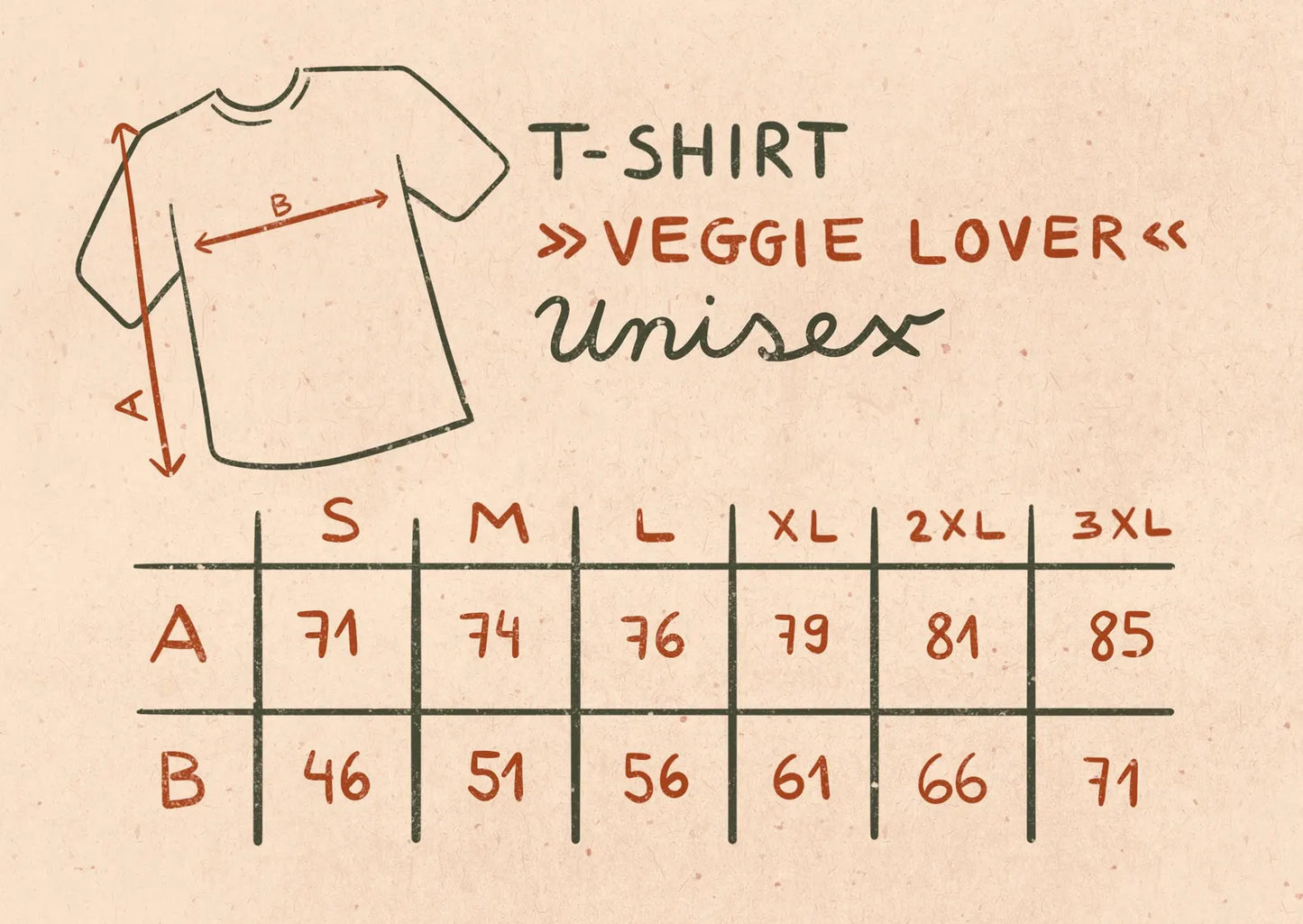 T-Shirt »Veggie Lover« | Classic Unisex Crewneck T-Shirt