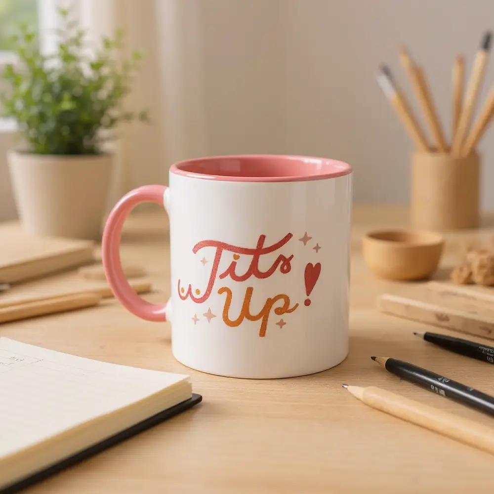 Tasse »Tits Up«