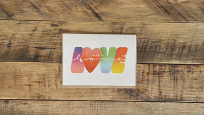 Double card "Love is Love"